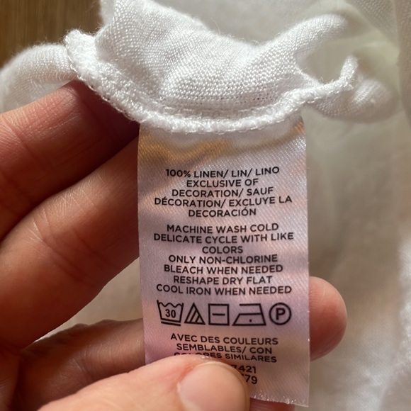 Ann Taylor Cutout Pure Linen Tee - Picture 10 of 10